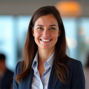 Porträt von Sarah Schmidt, MBA, einer dynamischen Führungskräfte-Coachin, die auf Resilienz spezialisiert ist und im Coaching engagiert ist.